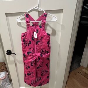 NWT GAP Pink Minnie Mouse Kids Snowbib